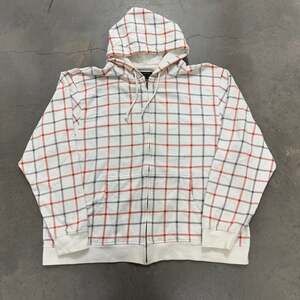 Y2K Old Navy Surplus Plaid Zip Hoodie – XXXL